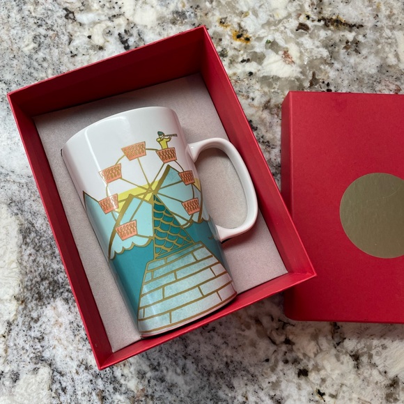 Starbucks Dot Collection 2015 FERRIS WHEEL 16 oz Tall Coffee Cup Mug - Picture 1 of 7